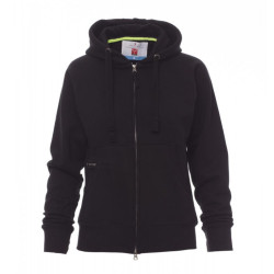 FELPA DA DONNA PAYPER CON ZIP INTERA E CAPPUCCIO MODELLO DALLAS+ LADY
