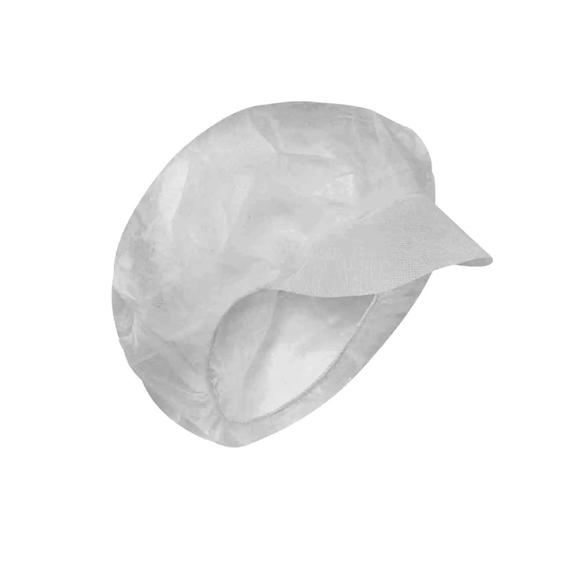 Cappellino Monouso PP-U-06 Payper con Visiera e Retina | 1000 pz
