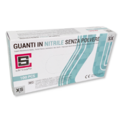 01315 - BOX 100 GUANTI NITRILE MONOUSO 5GR MARCHIO CLINISAFE