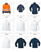 GIACCHE DA LAVORO ANTINFORTUNISTICHE IN COTONE E POLICOTONE BICOLORI